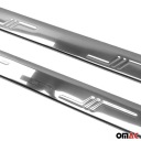 НАКЛАДКИ ПОРОГУ DO TOYOTA COROLLA 2006-2013 СТАЛЬ СРІБНА 2ШТ  (18457676014) фото min 6