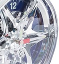 Настенные часы с алюминиевым ободом и подсветкой неонового светодиодного колеса с суперэффектом