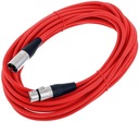 Кабель XLR Микрофонный кабель XLR 10 м, 0,22 мм AWG 24, красный