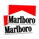 Ретро наклейка PRL - Marlboro - Гаджет 66