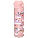 Бутылка для воды Pink Unicorn Unicorn Rainbow Horse Horse для девочек ION8 0,5 л