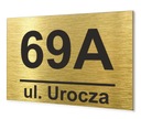 БОЛЬШОЙ НОМЕР ДОМА | ТАРЕЛКА С НОМЕРОМ ДОМА 40х30см | Алюминий | УЗОРЫ