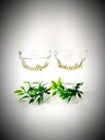 Обманутая водка стаканы 15мл свадьба МУЖ СВИДЕТЕЛИ СВИДЕТЕЛИ зеленые листья