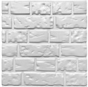 Стеновые панели из белого пенополистирола 3D Brick II