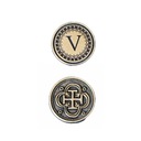 УНИВЕРСАЛЬНАЯ СРЕДНЕВЕКОВАЯ СЕРЕБРЯНАЯ МЕТАЛЛИЧЕСКАЯ МОНЕТА 1 ПК РОЛП РПГ