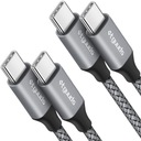 Плетеный кабель USBC — USBC 60 Вт/3 А USB-C