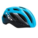 KASK - MET IDOLO rozm.XL (60-64cm) czarno blekitny LIKWIDACJA