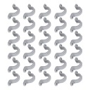 30PCS ÉLECTRIQUE CONDUIT CLAMP 2 OUVERTURES PVC FLEXIBLE COURROIE VERS PXphoto 9