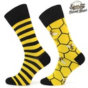 Veselé módne farebné bavlnené ponožky unisex MED A VČELY 43-46 EAN (GTIN) 5903282606500