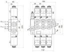 РОЗПОДІЛЮВАЧ ГИДРАВЛІЧНИЙ ЕЛЕКТРИЧНИЙ 3 СЕКЦІЙНИЙ 40L 12V Z50 BADESTNOST  (17549702064) фото min 8