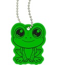СВЕТООТРАЖАЮЩИЙ КУЛОН НА ЦЕПИ БРЕЛОК-БРЕЛОК ЛЯГУШКА ЗЕЛЕНАЯ ЛЯГУШКА