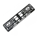 РЕГИСТРАЦИОННАЯ РАМКА С СОБСТВЕННЫМ ТЕКСТОМ + ЛОГОТИПОМ