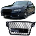 Решетка Audi A4 B8 08-11 RS Look Black Рояльная решетка