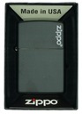 ЗАЖИГАЛКА ZIPPO ЧЕРНАЯ МАТОВЫЙ ЛОГОТИП