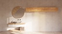 Závesná kúpeľňová skrinka 2 x 120 cm sada zlatý dub craft Kód výrobcu SZ LAZ 240 dąb