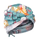 Шелковый тюрбан, защита волос - узор Токио.