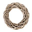 СЕРЫЙ ПЛЕТЕНЫЙ ВЕНОК диаметр 25 см