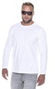 ФУТБОЛКА МУЖСКАЯ С ДЛИННЫМ РУКАВОМ, БЕЛАЯ ХЛОПКА VOYAGE PROMOSTARS, размер XL