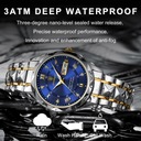 Luxusné pánske vodotesné svetelné kremenné hodinky z nerezovej ocele Druh analógovo-digitálny
