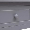 Drewniane biurko z szufladami, 108x45x76 cm, szare Głębokość mebla 45 cm