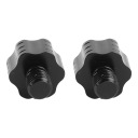 2 PIECES BOLTS ADAPTER MIRRORS BACKGROUND ZE FOOT ALUMINUM DO MOTORCYCLE BLACK  photo 9