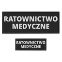 Emblemat RATOWNICTWO MEDYCZNE ODBLASKOWA NASZYWKA 30x10 i 13x5 Z RZEPEM