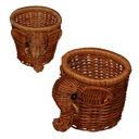 Плетеный ящик для инструментов, органайзер-слоник, настольный контейнер для ручек.