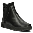 Buty damskie botki skórzane płaskie Filippo czarne r.40