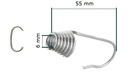 ПРУЖИННЫЙ крючок КАБЕЛЬ РАСШИРИТЕЛЬ 6мм + ЗАЖИМ х 10 шт.