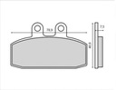 Колодки передние тормозные Brenta Honda NSR125 (91-04)