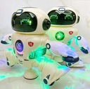 Elektronický robot otočný so svetlom a hudbou Typ na programovanie a kódovanie