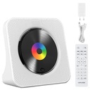 ПОРТАТИВНЫЙ CD-ПЛЕЕР BLUETOOTH ДИНАМИК РАДИО AUX USB FM С ПУЛЬТОМ ДУ БЕЛЫЙ