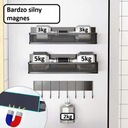 SADA 2x Magnetická polica na chladničku, práčku + polica s háčikmi Šírka nábytku 30.6 cm