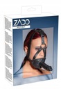 Strap-on maska z lateksowym dildo i kneblem 3,5cm Stan opakowania oryginalne