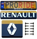 2x 3D РАМКА ТАБЛИЧКИ RENAULT