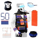 НАБОР ЖИЛЕТА NERF + 100x ARROTS MAGAZINE GLASSES MASK BAND