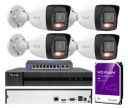 Мониторинг дома 4 камеры 4Mpx двойной свет микрофон HiLook от Hikvision