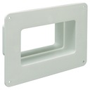 встраиваемый настенный фланец 122x60 мм