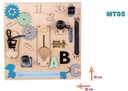 SENZORICKÁ MANIPULAČNÁ TABUĽA MONTESSORI 10V1 Kód výrobcu MT05