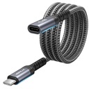 Удлинительный кабель JSAUX USB-C 3.2 100 Вт 5 А 10 Гбит/с Steam Deck Legion Go 4k 60 Гц 2 м