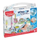 Витражные гелевые краски, трафареты Maped Creativ 5+