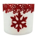 ОВАЛЬНЫЙ ФОНАРЬ, БЕЛАЯ ЗВЕЗДА С БЛЕСКОМ, КРАСНАЯ СНЕЖИНКА