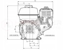 ДВИГУН SPALINOWY HONDA GX160 UT2SX40H  (18093142201) фото min 11