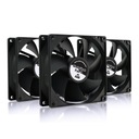 3x AABCOOLING ЧЕРНЫЕ БЕСШУМНЫЕ ВЕНТИЛЯТОРЫ 9 ВЕНТИЛЯТОРОВ 3-контактные ВЕНТИЛЯТОРЫ 12 В ОХЛАЖДЕНИЕ 76 м3 ч