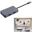 АДАПТЕР-ХАБ Адаптер-разветвитель 5 В 1 USB-C 3.1 2x HDMI 4K VGA USB 3.0