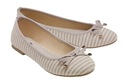 БАЛЕРИНА ЖЕНСКАЯ, бантик, В ПОЛОСКУ, БЕЖЕВЫЙ *39