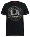 Veľké pánske tričko s potlačou 'Los Angeles' BENNY-D555