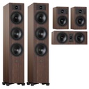 КОМПЛЕКТ КОЛОНОК ДЛЯ ДОМАШНЕГО КИНОТЕАТРА INDIANA LINE TESI 6 + 2 + 7 5.0 MOCCA