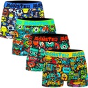 4x Boys 'Boxers Cotton Youth Clorfful Gible 130/140