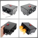 TERMOWENTYLATOR ПІДІГРІВАЧ АВТО 600W РОЗМОРОЖУВАЧ ВЕНТИЛЯТОР 2-OTWOROWY 12V  (17895365089) фото min 12